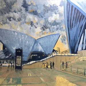 Opera house paving reflection